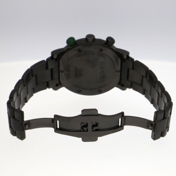 GUCCI 101M G Chrono black SS QZ - Picture 4 of 6